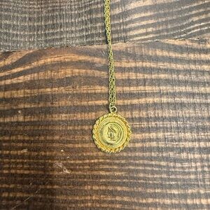 Electric Picks Gold Medallion Gladiator Pendant Necklace